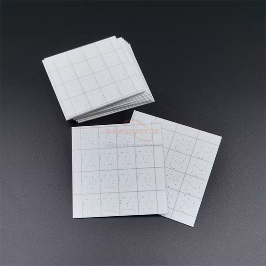 Plaque isolante polie de substrat en céramique électrique d'alumine pour l'isolateur en céramique